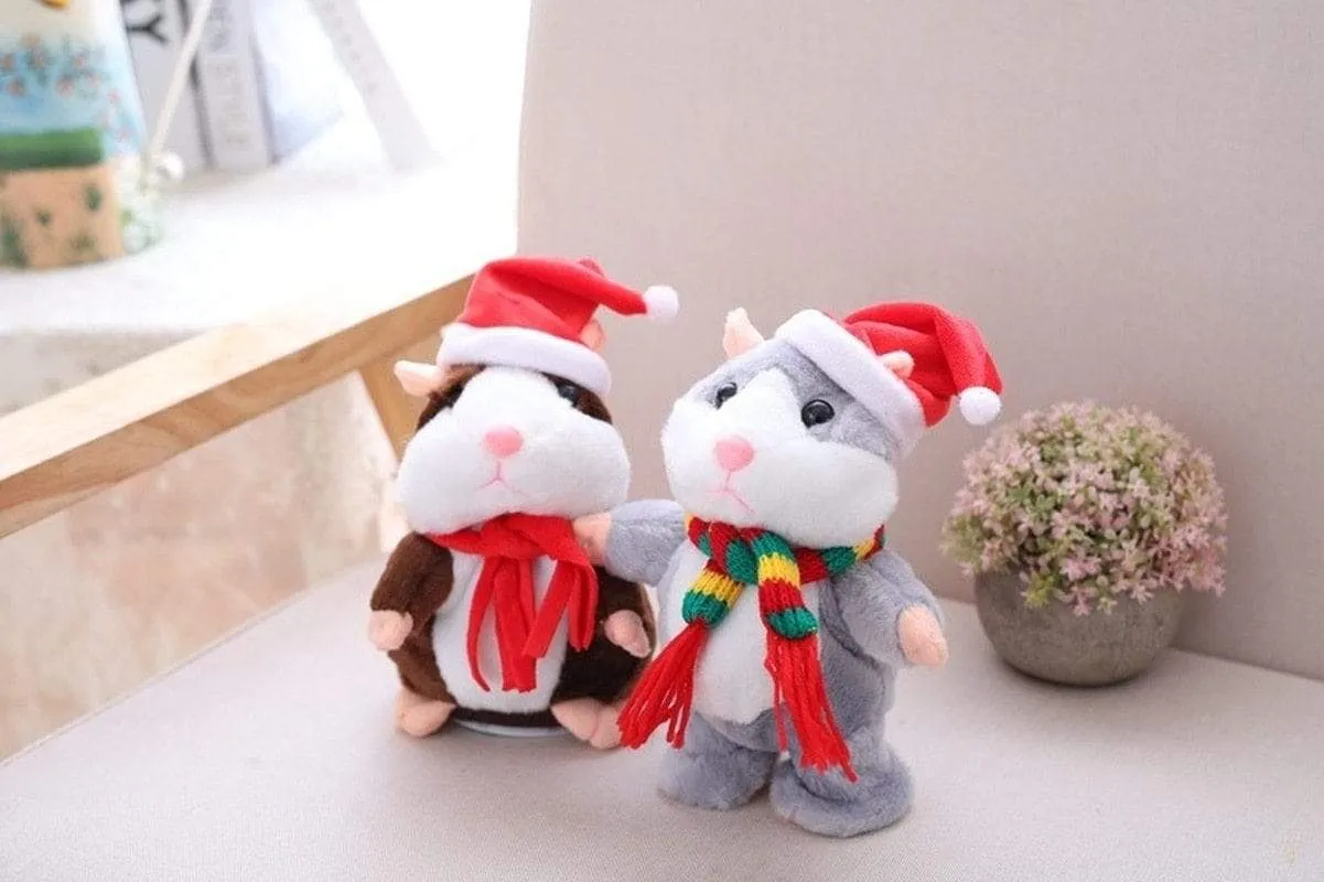 16cm Lovely Talking Hamster Speak Talk Sound Record Repeat Stuffed Plush Animal Kawaii Hamster Toys