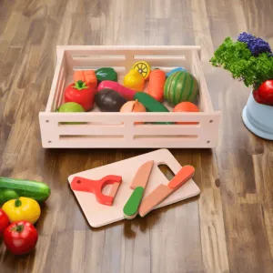 17 Pieces Look at it Fruits & Cutter for Kids Age 2