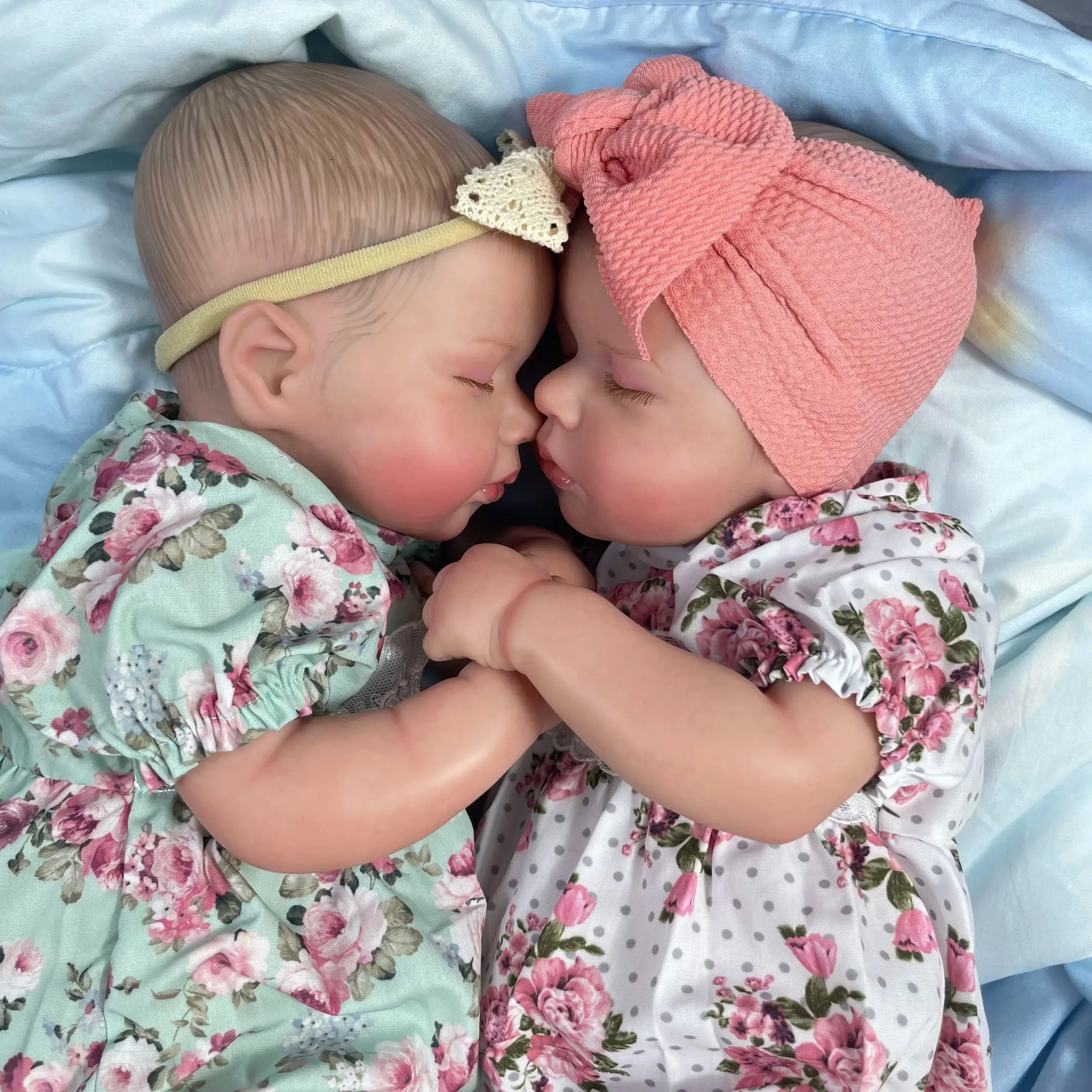 20-Inch Finished Reborn Baby Doll Twins - Isabella and Olivia