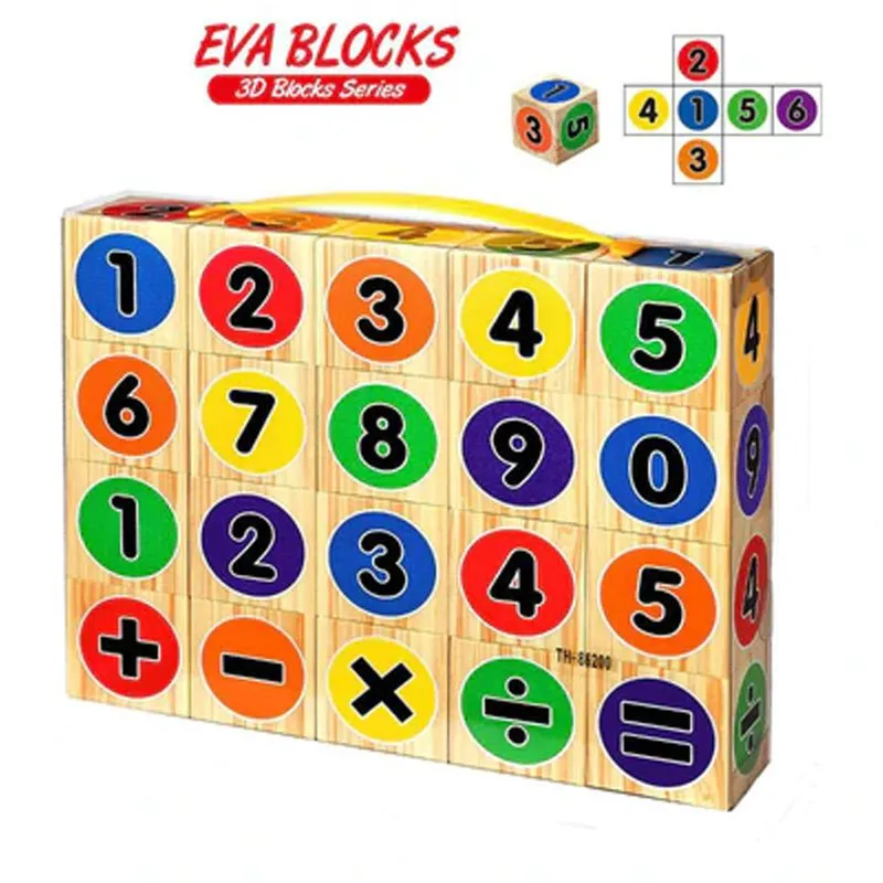 6 Sided EVA Learning Blocks | Mathematics