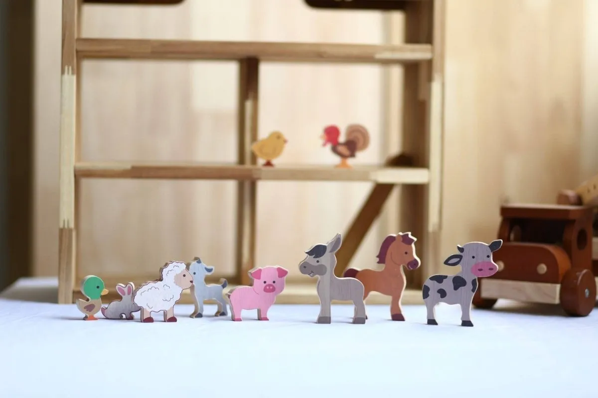 Baby Farm Animal Figures | Q Toys