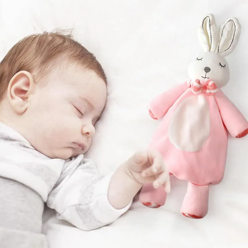 Baby Plush Stuffed Toys Cartoon Bear Bunny Soothe Appease Towel Appease Doll For Newborn Soft Comforting Towel Sleeping Toy Gift