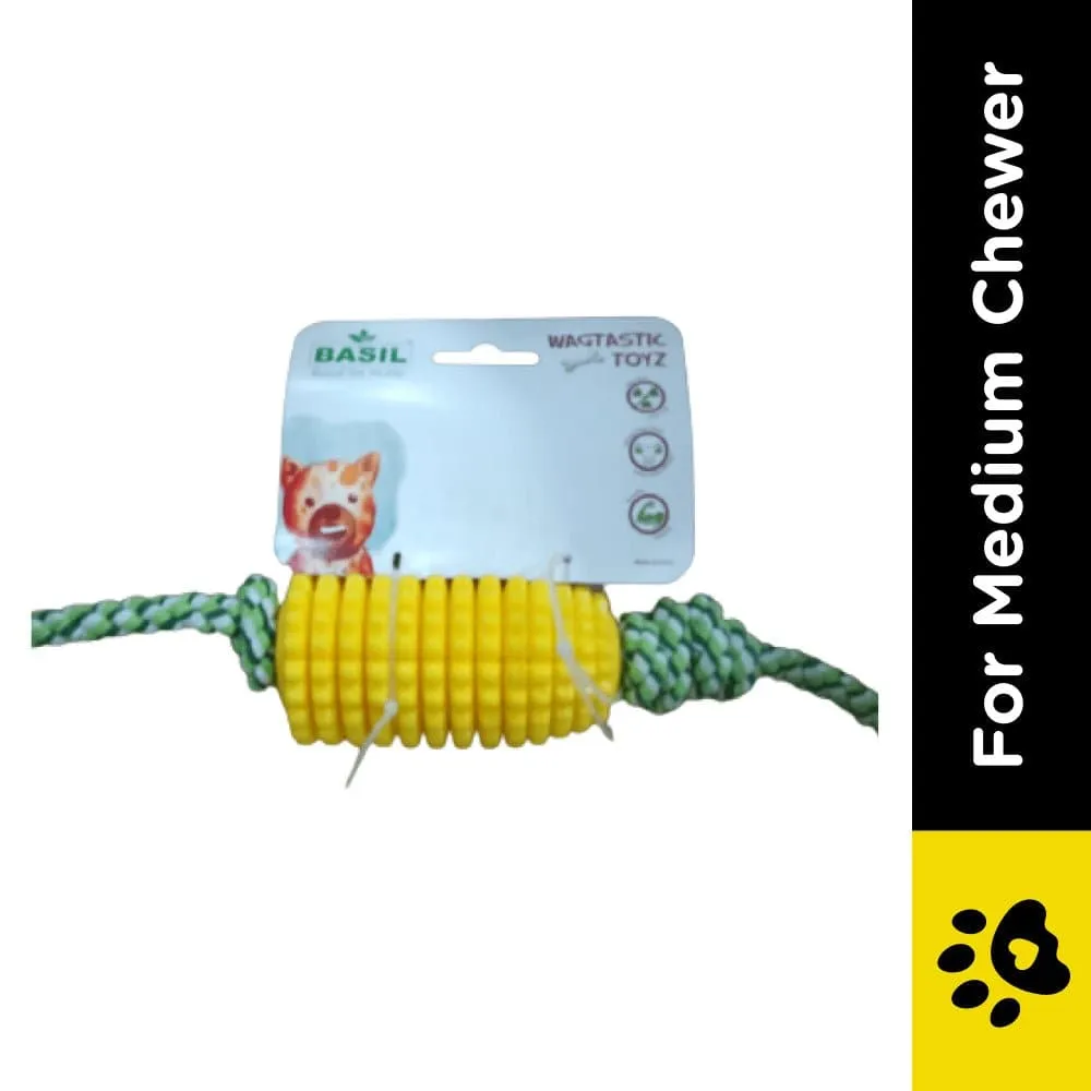 Basil Corn with Rope Toy for Dogs