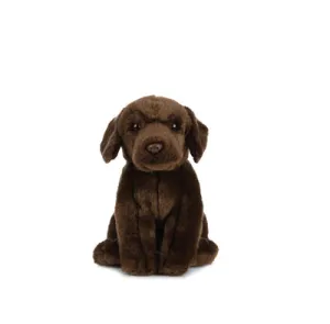 Chocolate Labrador Puppy Plush Toy 20cm