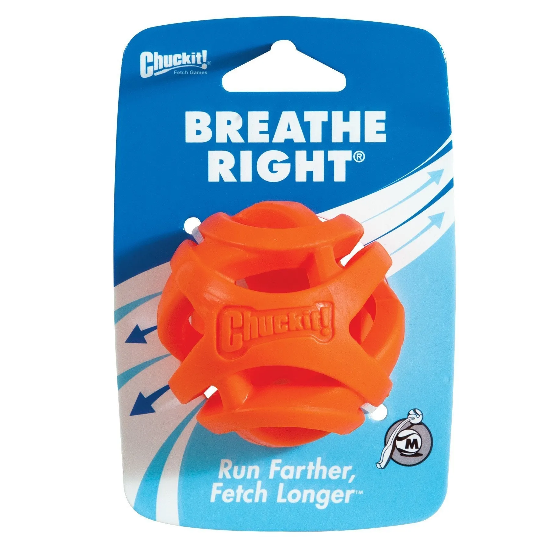 Chuckit Breathe Right Fetch Ball Medium Dog Toy