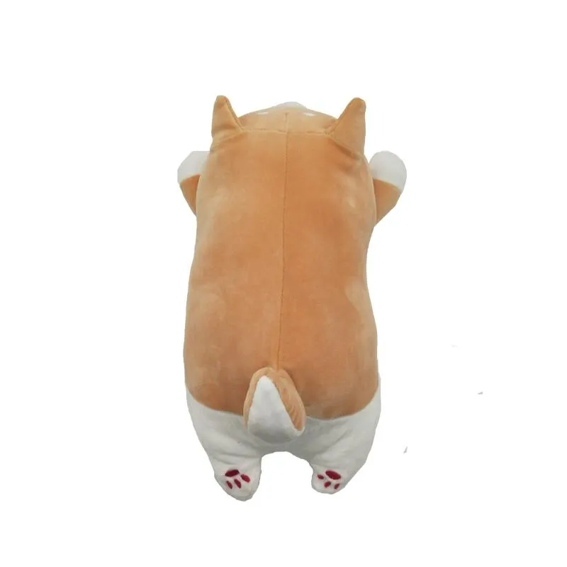 Cute Corgi Dog doll pillow Shiba Inu plush toy  holding sleeping doll Stuffed animal pillow gift for baby 35cm