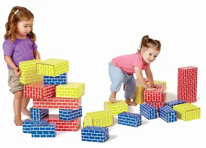 Edushape Corrugated Building and Stacking Blocks, 36 Piece Set