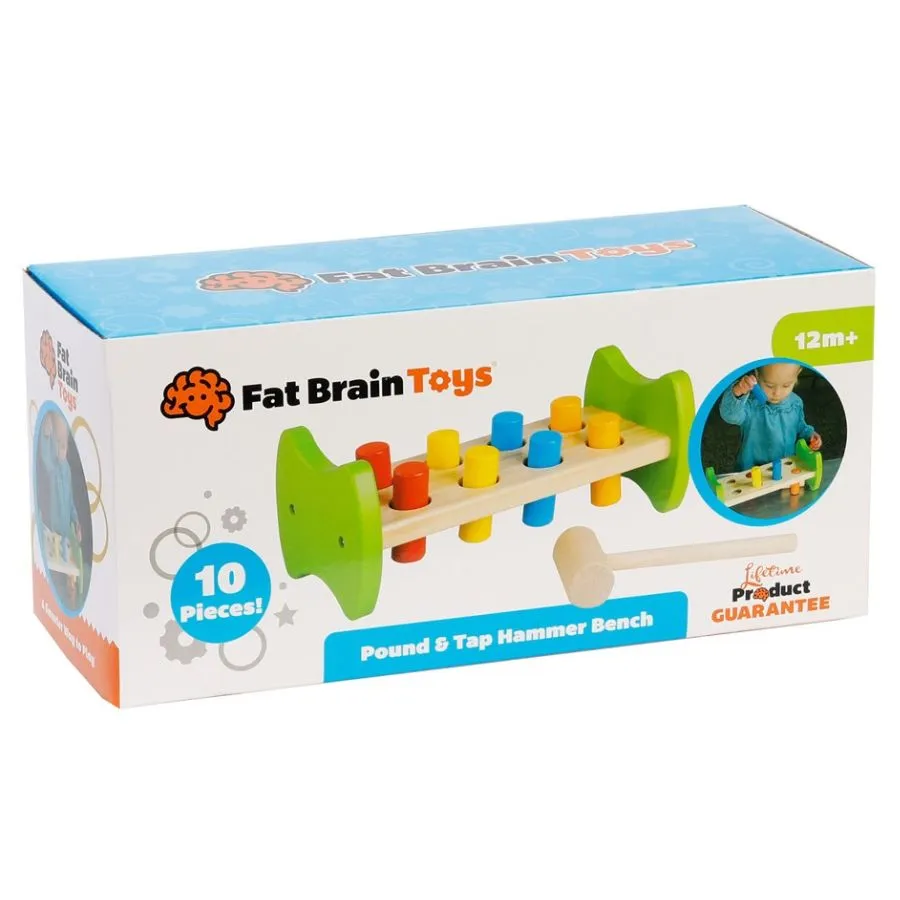 Fat Brain Toys - Pound & Tap Hammer Bench Wooden Toys