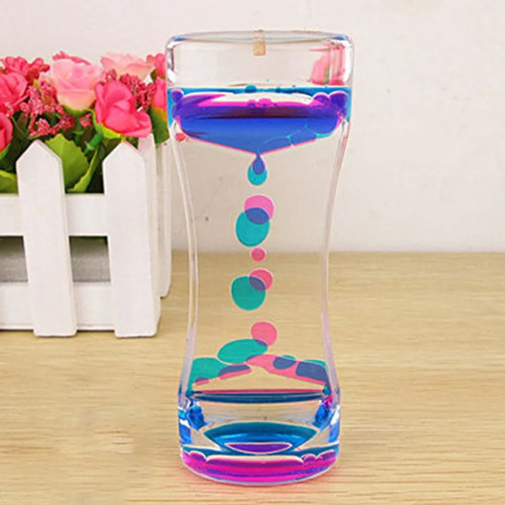 Floating Oil Bubble Hourglass