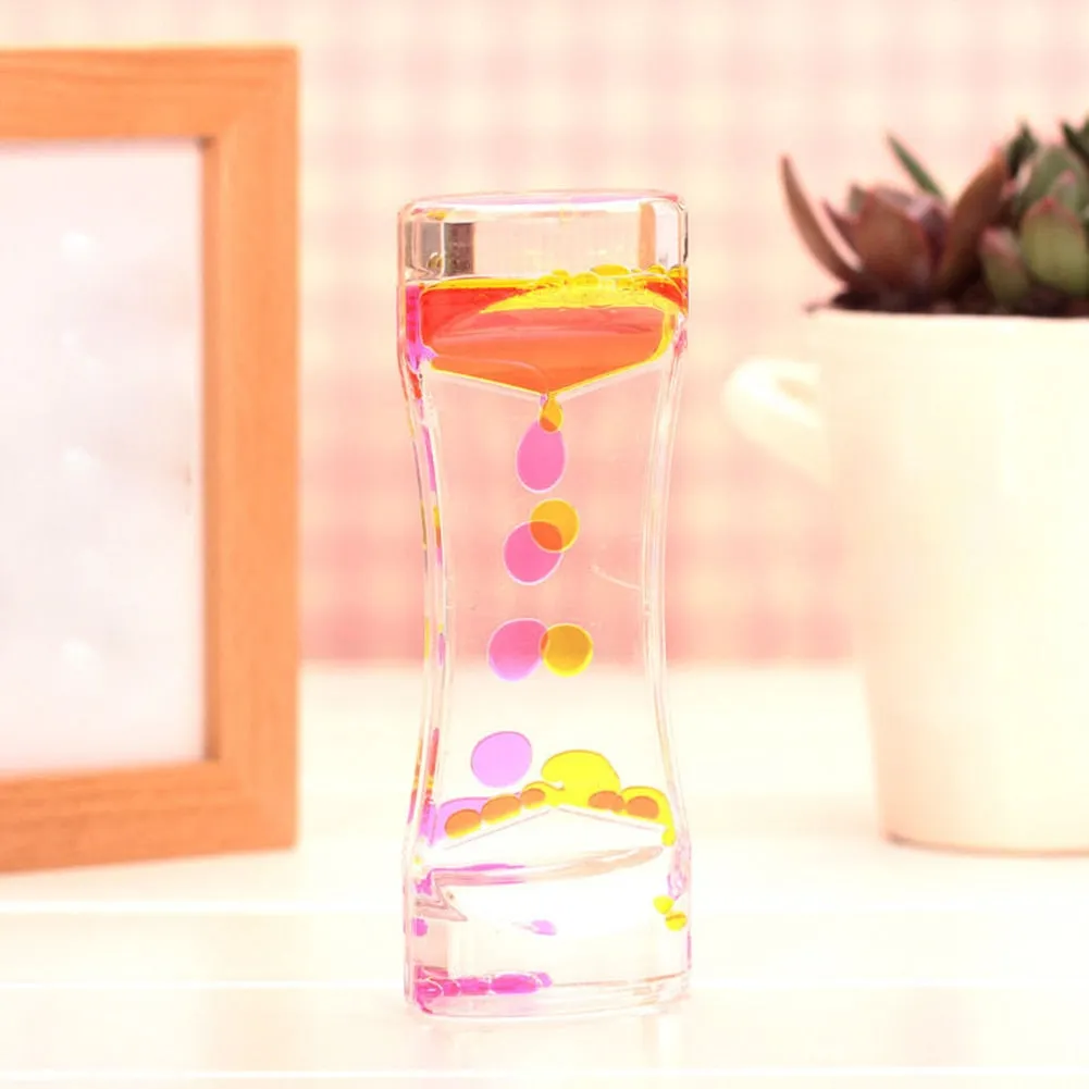 Floating Oil Bubble Hourglass