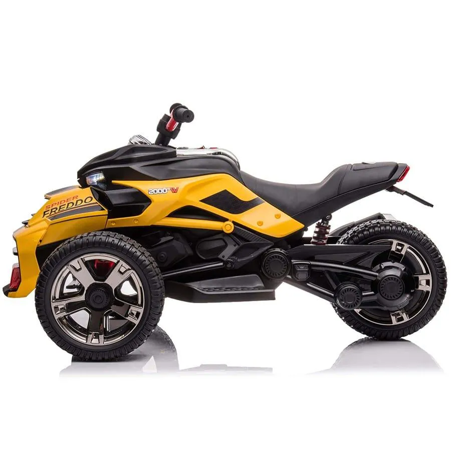 Freddo Toys 24V Freddo Spider 2 Seater Ride-On 3 Wheel Motorcycle