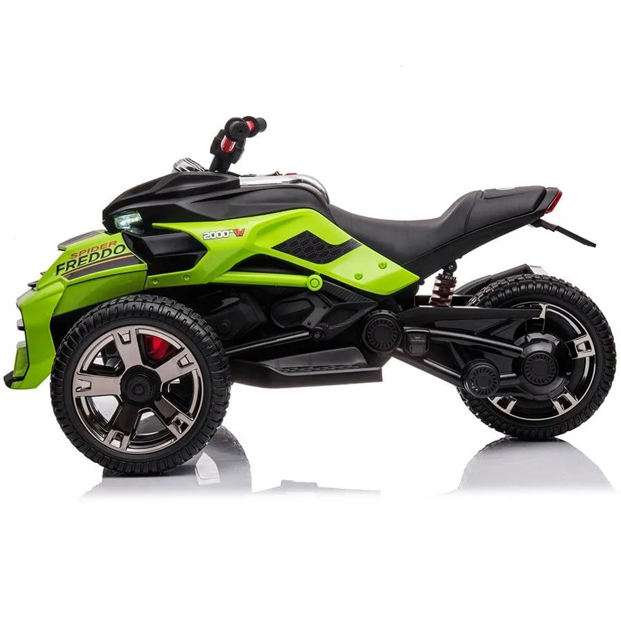 Freddo Toys 24V Freddo Spider 2 Seater Ride-On 3 Wheel Motorcycle