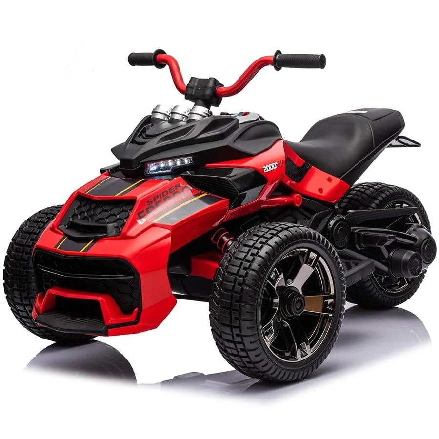 Freddo Toys 24V Freddo Spider 2 Seater Ride-On 3 Wheel Motorcycle