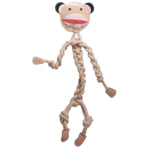 HuggleHounds Stuey Sock Monkey Rope Knottie®