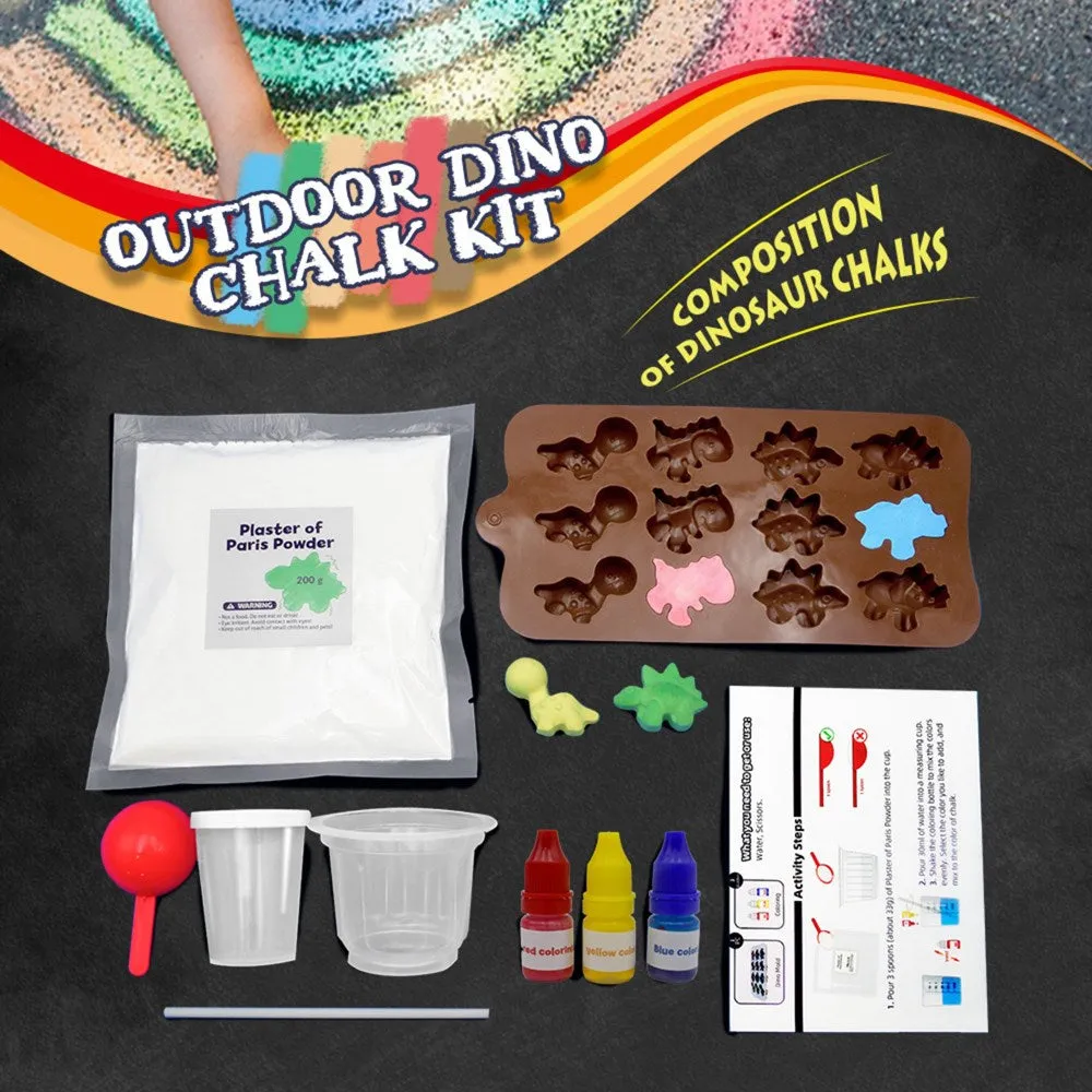 Johnco - Outdoor Chalk Making Kit - Dinosaurs