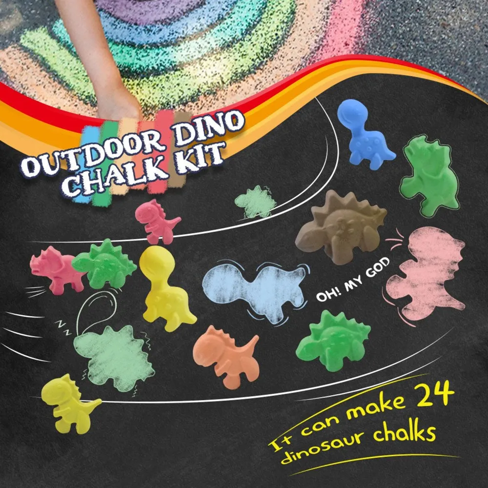 Johnco - Outdoor Chalk Making Kit - Dinosaurs