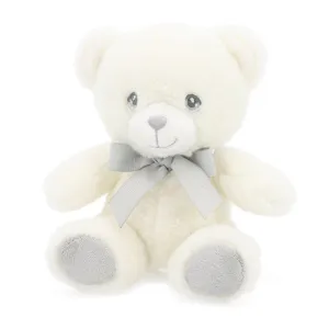 Keeleco White & Grey Bear with Ribbon - 20cm