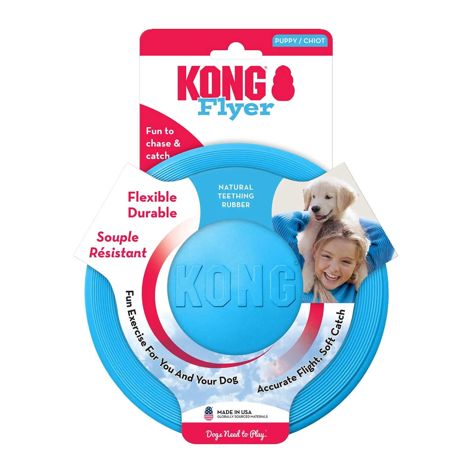 KONG Puppy Flyer Dog Toy