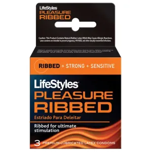 LifeStyles Ultra Ribbed Condoms (3 pack)