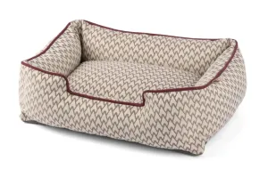 Lounge Dog Bed: Vineyard Cabernet Red