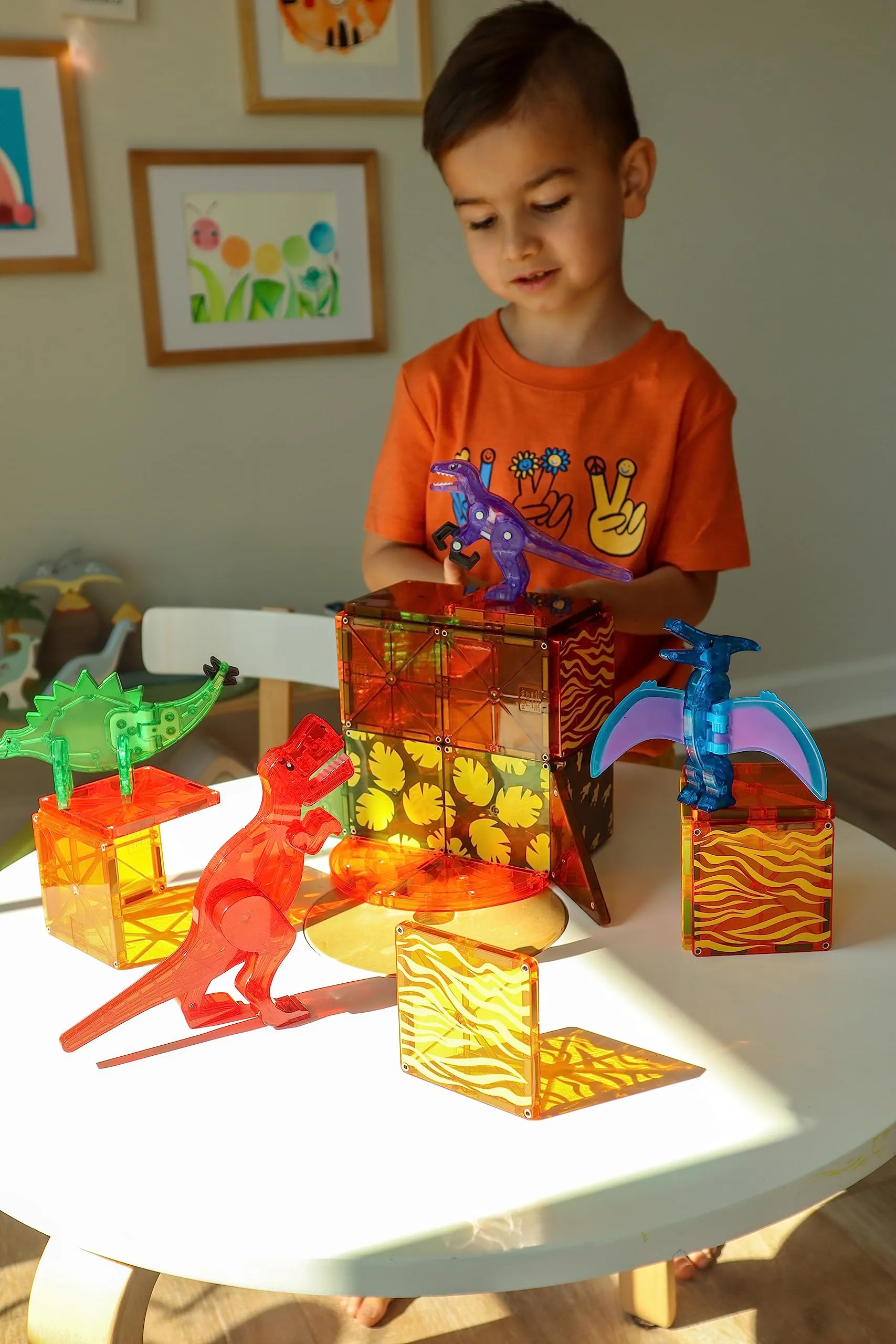 MAGNA-TILES Dino World 40-Piece Set