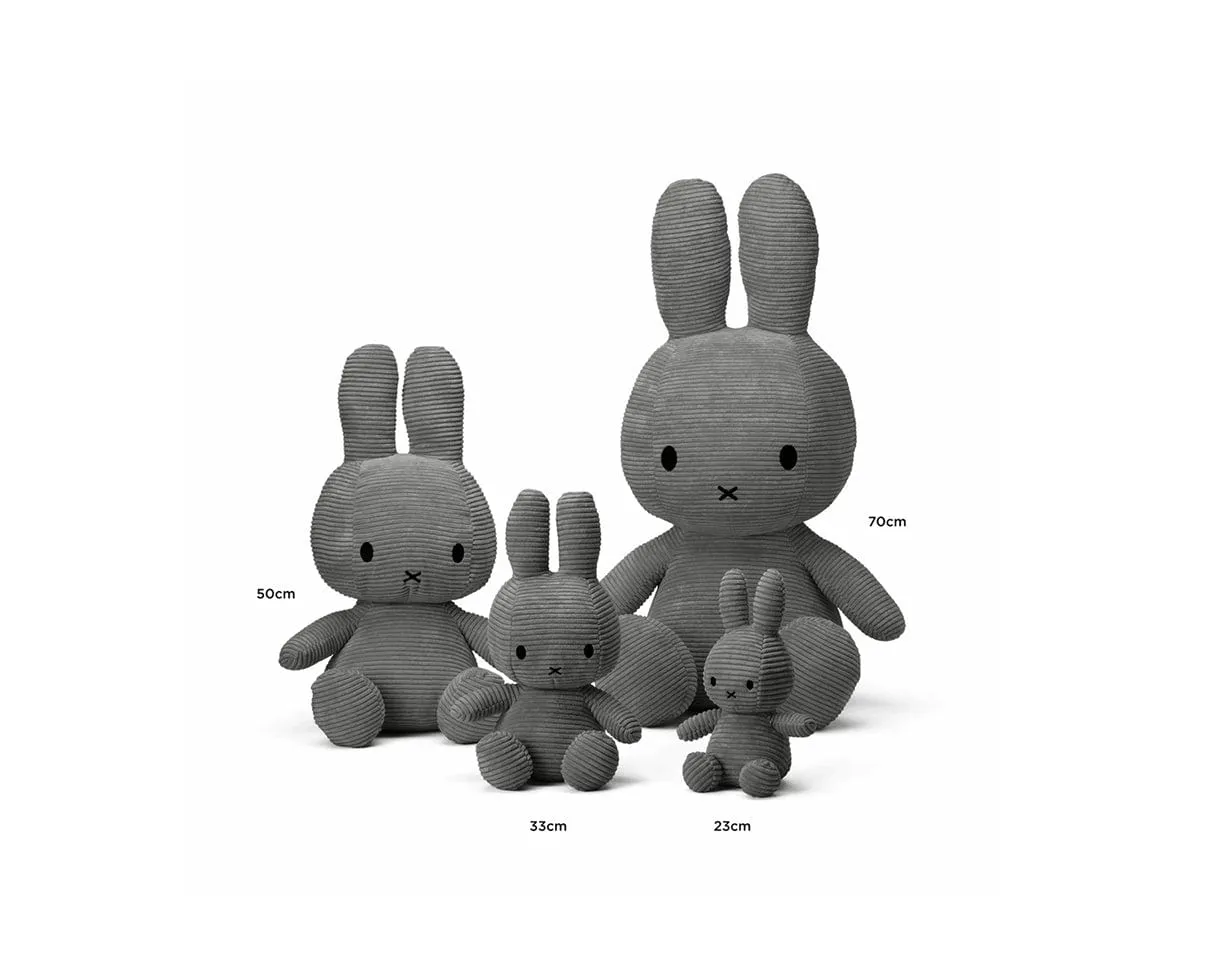 Miffy Sitting Corduroy Plush Toy 33cm