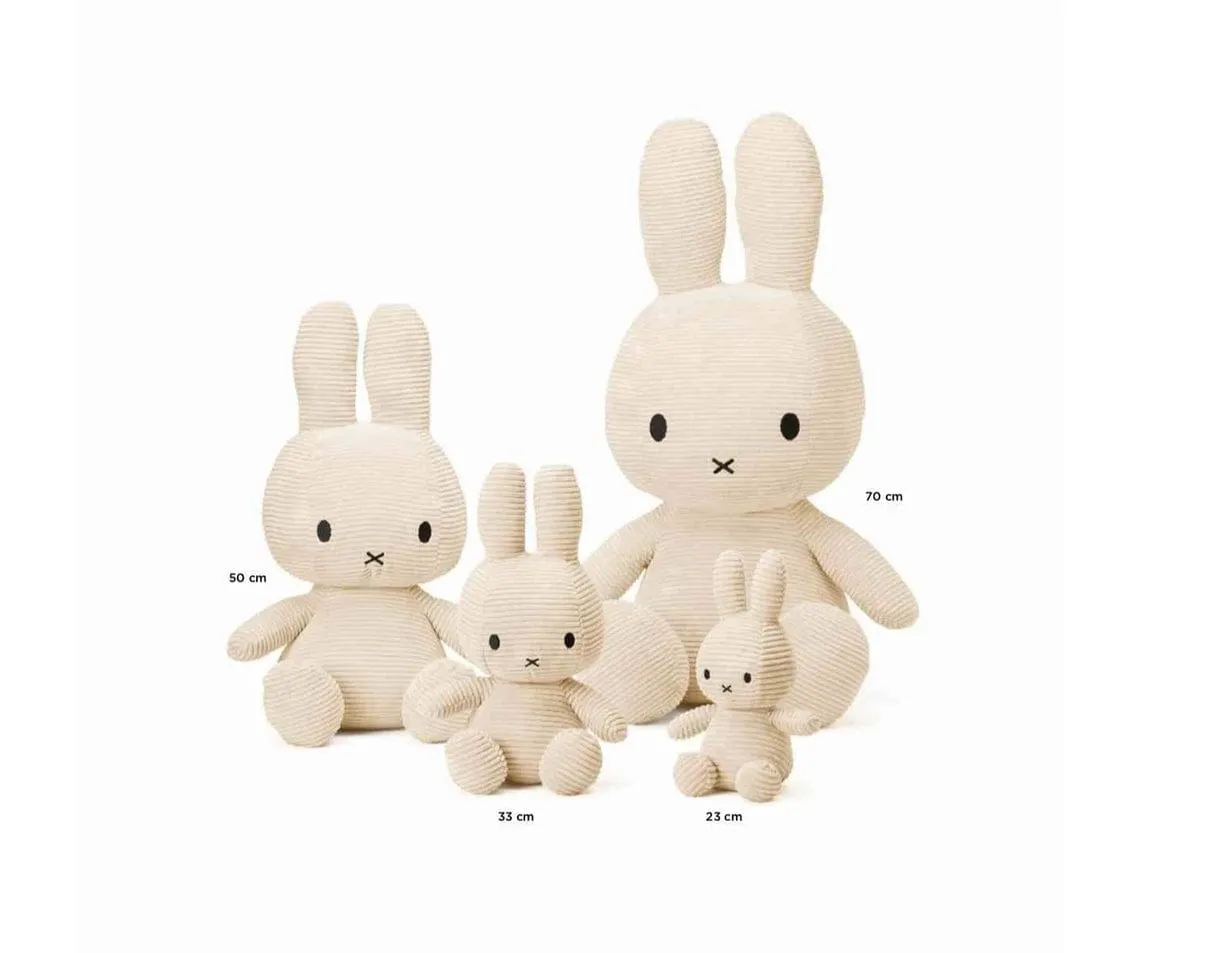 Miffy Sitting Corduroy Plush Toy 33cm