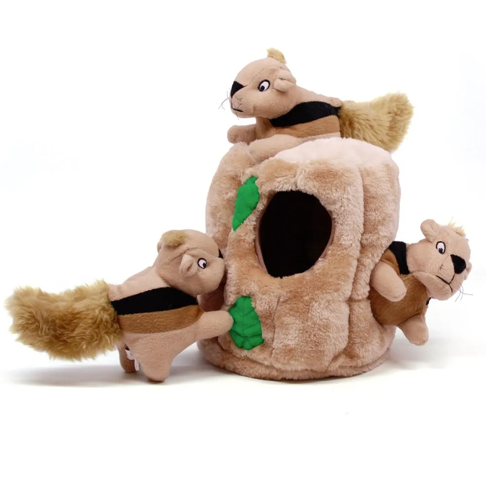 Outward Hound Hide-A-Squirrel Interactive Puzzle Dog Toy Medium