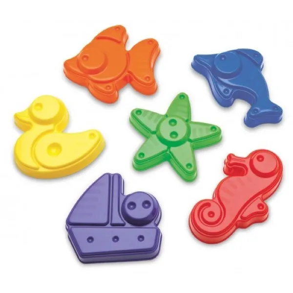 Plasto Assorted Sand Moulds 6 Pcs