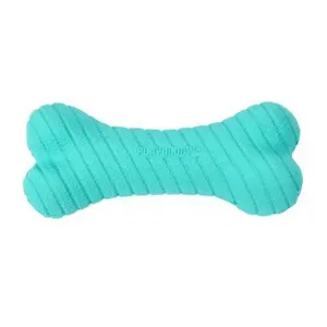 Playology Dual Layer Bone Dog Toy Peanut Butter