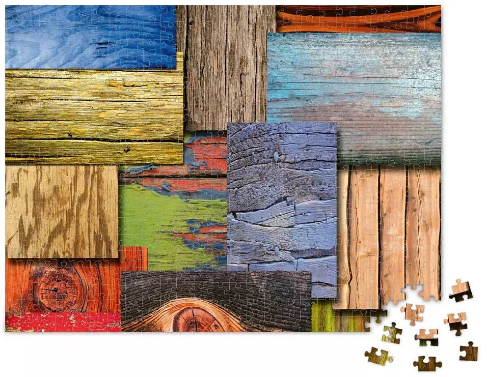 Ravensburger Color Palettes: Wood Puzzle 500pc