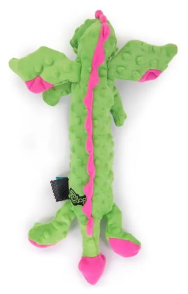 Skinny Green Dragon Dog Toy, Large