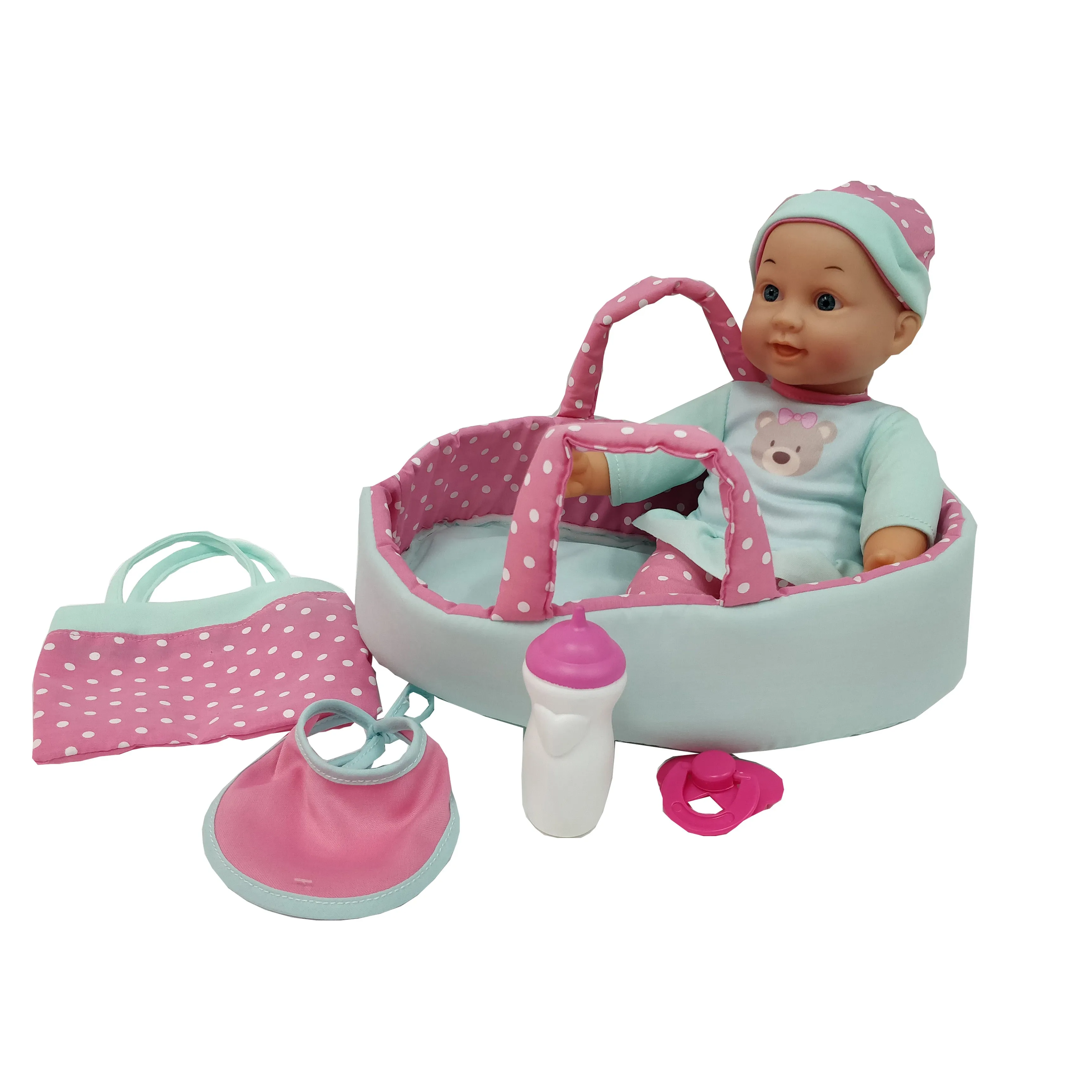 Snuggle Cuddle Samantha | 12" Doll with Soft Carrier and accessories