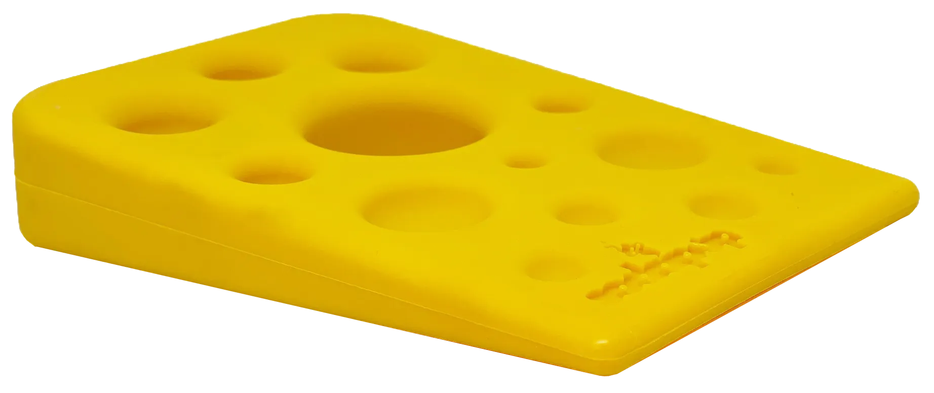 Swiss Cheese Wedge eChew Durable Nylon Dog Chew Toy