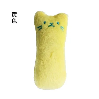 Teeth Grinding Catnip Toys Funny Interactive Plush Cat Toy