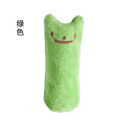 Teeth Grinding Catnip Toys Funny Interactive Plush Cat Toy