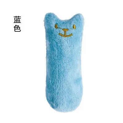 Teeth Grinding Catnip Toys Funny Interactive Plush Cat Toy