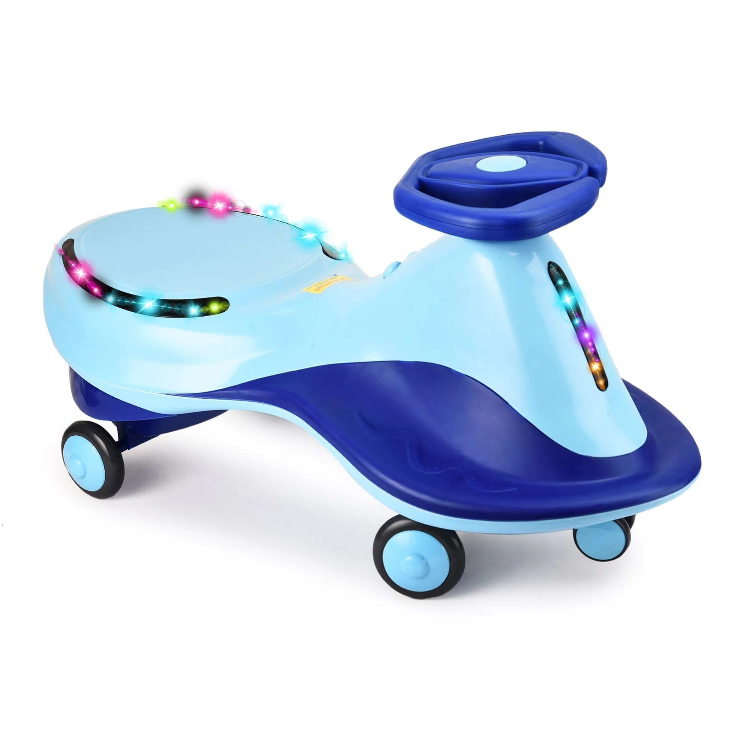 Webby Magic Car | Swing Car | Baby Car | Kids Car | Toy Car | Push Car | Panda Magic Car | Ride on Car with LED Light & Music for Kids, Blue