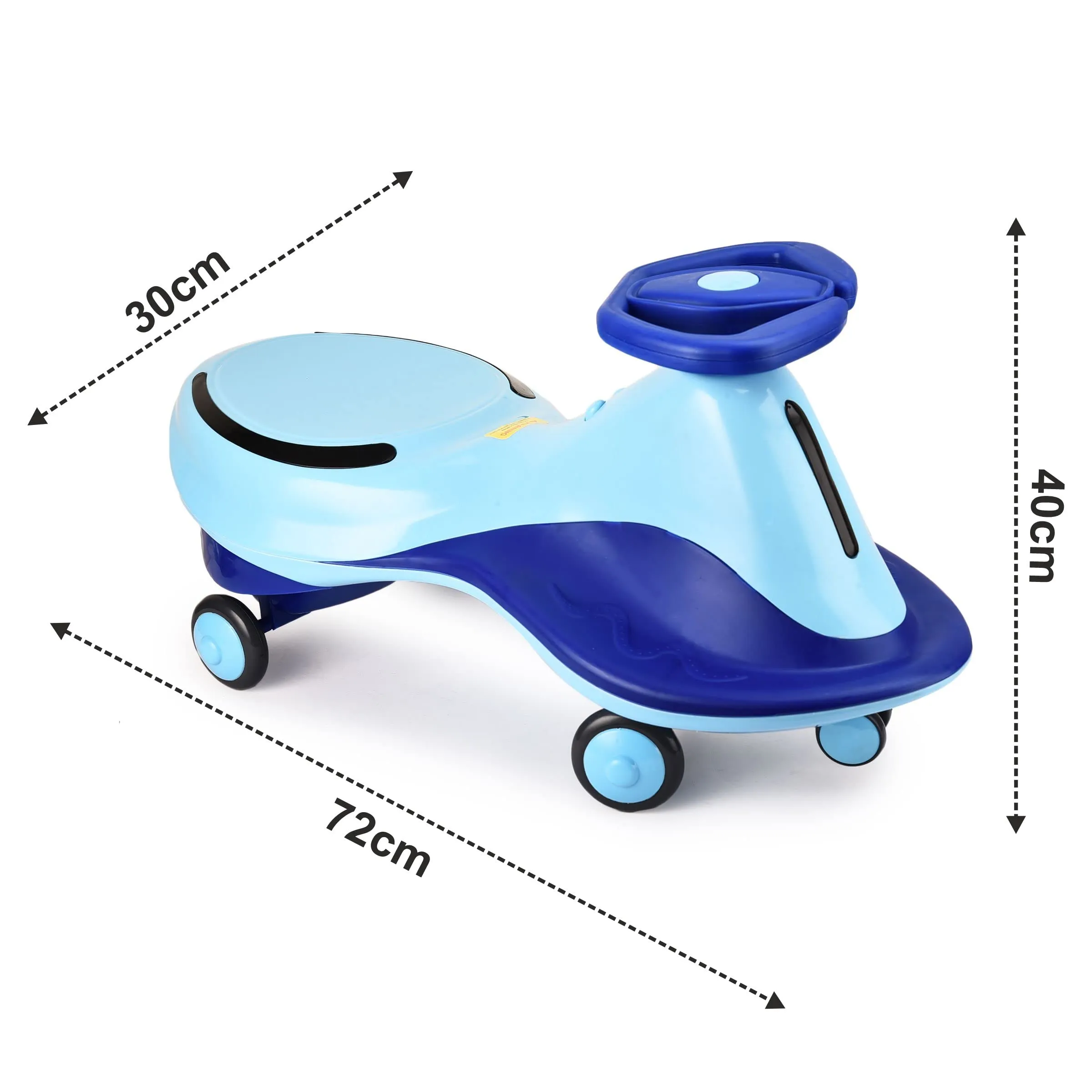 Webby Magic Car | Swing Car | Baby Car | Kids Car | Toy Car | Push Car | Panda Magic Car | Ride on Car with LED Light & Music for Kids, Blue