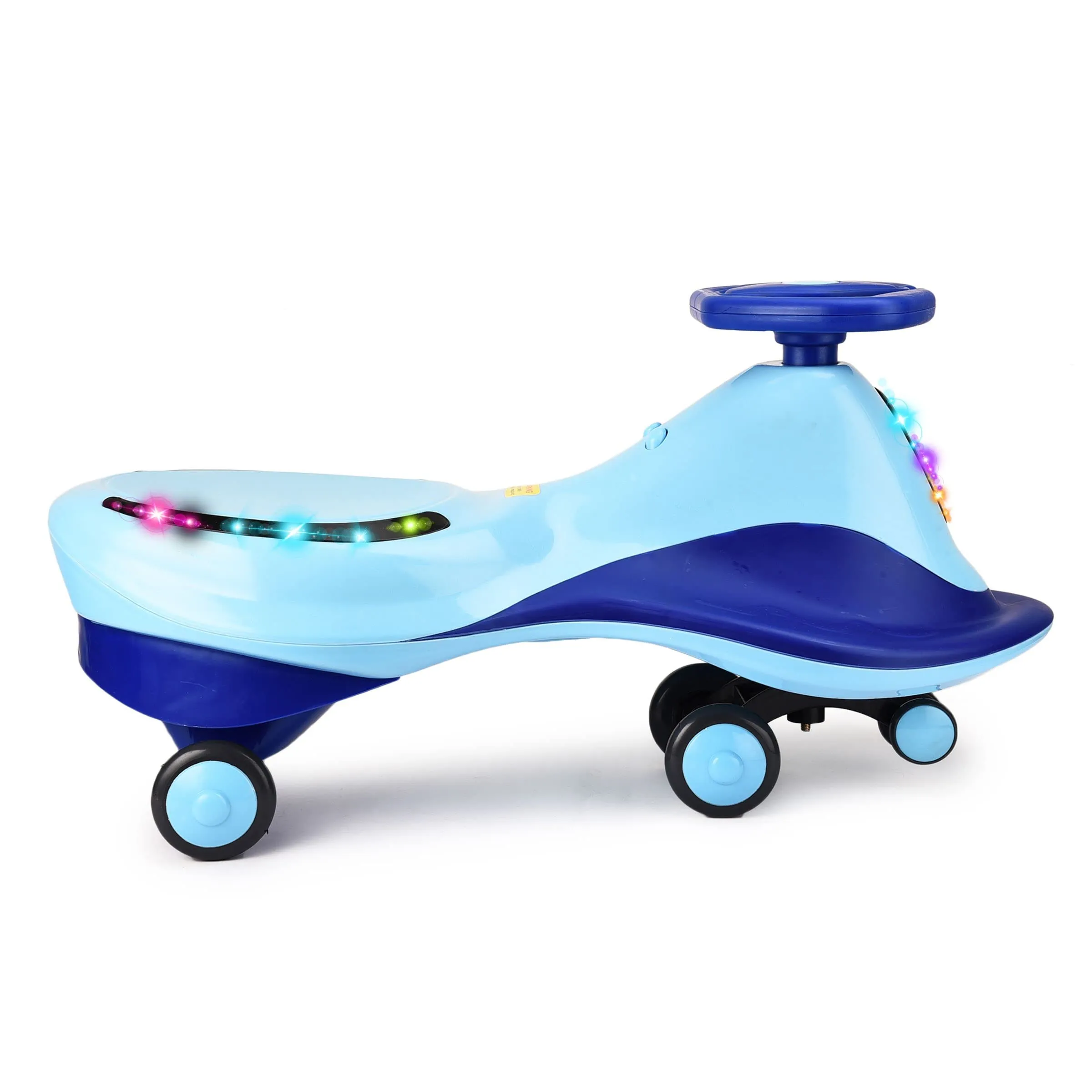 Webby Magic Car | Swing Car | Baby Car | Kids Car | Toy Car | Push Car | Panda Magic Car | Ride on Car with LED Light & Music for Kids, Blue