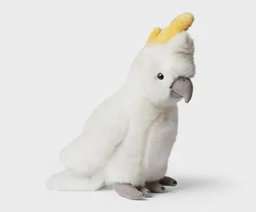 Yellow-Crested Cockatoo Plush Toy 30cm